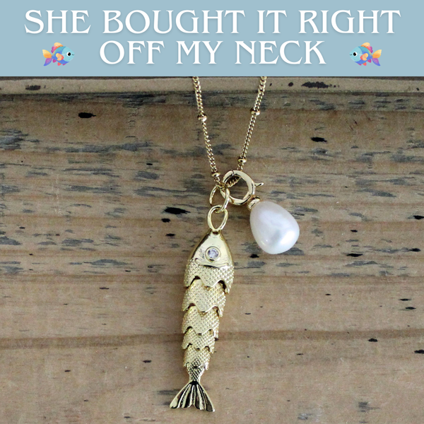 The Fish & Pearl Necklace