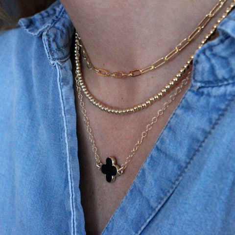 The Wendy Necklaces - Beaded Silver and Gold