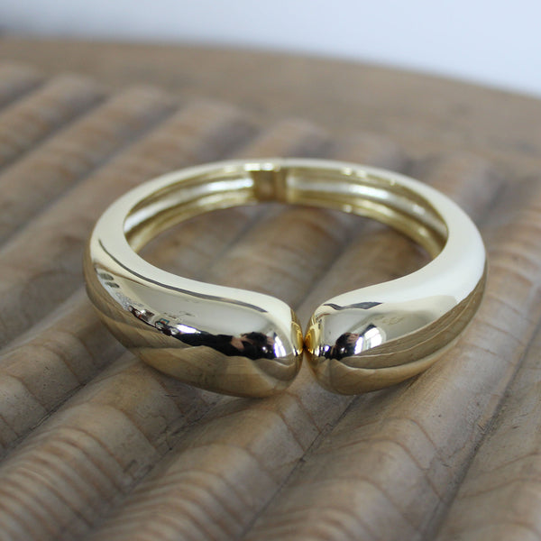 Hinged Teardrop Bangle - Margie Edwards Jewelry 