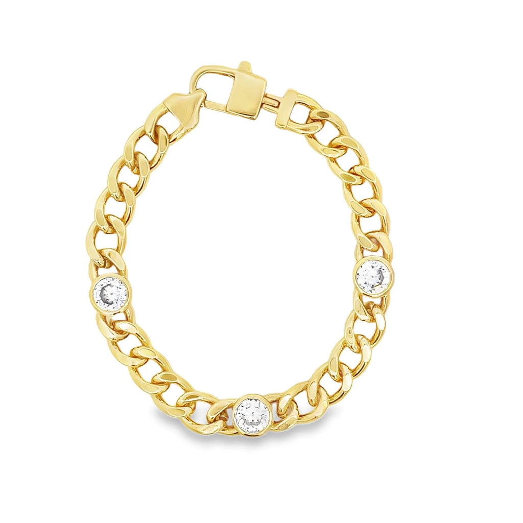 Margie Edwards Jewelry Women's CZ Tennis Bracelet Gold And Silver