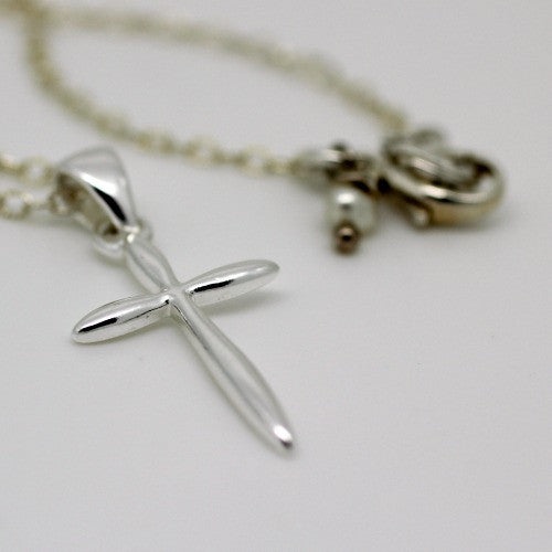 Delicate Cross Necklace - Margie Edwards Jewelry Designs