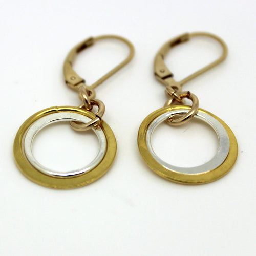 Two Ring Earrings - Margie Edwards Jewelry Designs