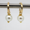 Pearl With Hoop Earrings - Margie Edwards Jewelry Designs