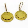 Brass Hammered Earrings - Margie Edwards Jewelry Designs