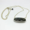 Oval Labradorite Necklace - Margie Edwards Jewelry Designs
