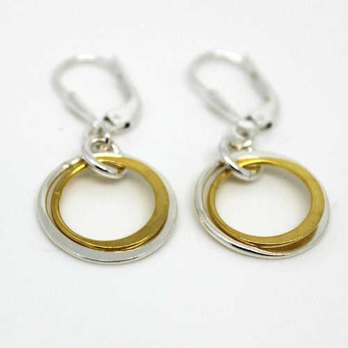Two Ring Earrings - Margie Edwards Jewelry Designs