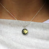 Labradorite Circle Necklace - Margie Edwards Jewelry Designs